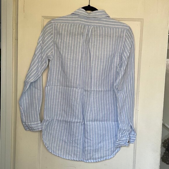 Mo:vint new york - striped 100% linen shirt - Picture 3 of 5